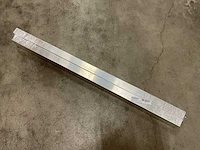 80/40/2 afgerond aluminium rijprofiel (2x) - afbeelding 1 van  2