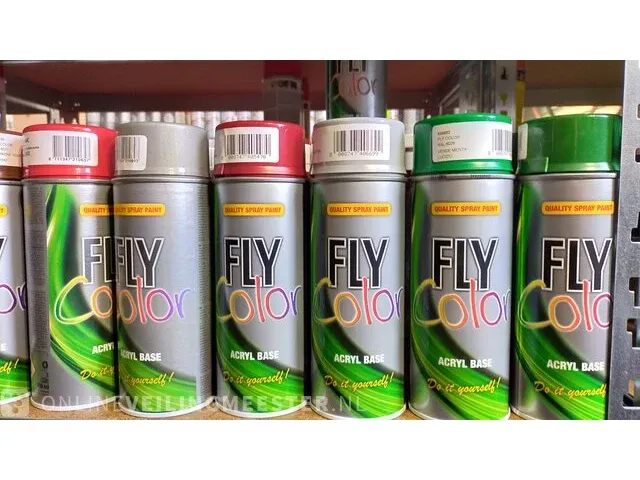 81 x mix spuitlak maxicolor-flycolor - afbeelding 4 van  6