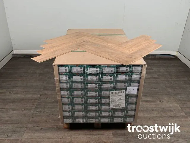 82 m2 laminaat visgraat - 630 x 126 x 8 mm - afbeelding 4 van  4