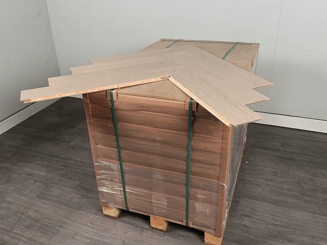 82 m2 multiplank visgraat eiken parket - 725 x 130 x 14 mm - afbeelding 4 van  4