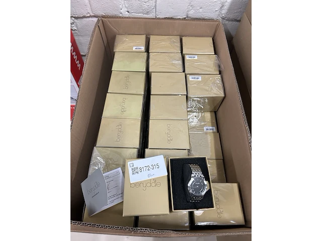 82x dameshorloge met metalen schakelketting berydale, bd702-2 - afbeelding 4 van  6