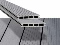 8,5 m² composiet vlonderplank grijs 420x14.5x2.3 cm