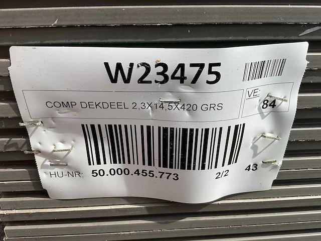 8,5 m² composiet vlonderplank grijs 420x14.5x2.3 cm - afbeelding 6 van  6