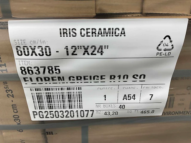 86,4m² iris ceramica - wand- en vloertegel - 60x30 cm - greige - afbeelding 7 van  9