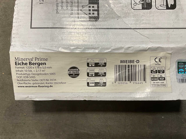 8,6m² minerva prime bergen eiken kliklaminaat - afbeelding 6 van  6