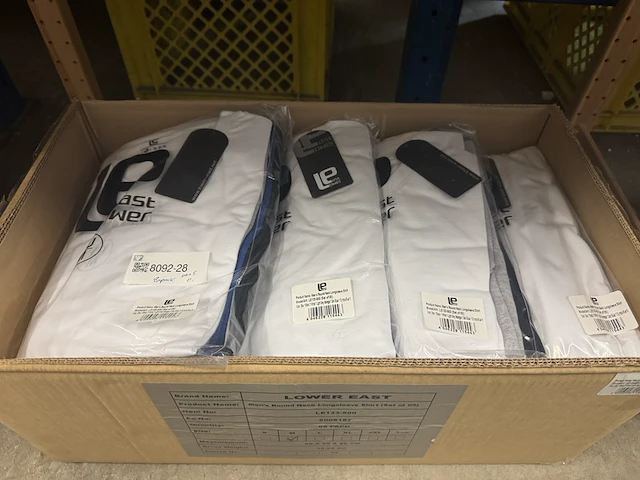 8x 5-pak heren shirt met lange mouwen maat m lower east - afbeelding 2 van  2