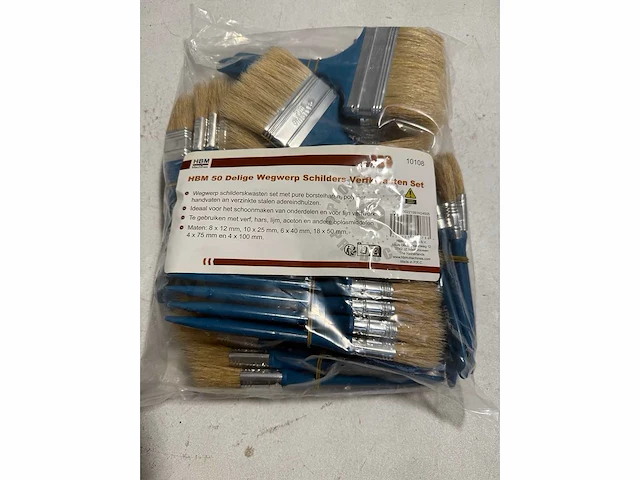 8x 50 delige kwastenset - afbeelding 1 van  1