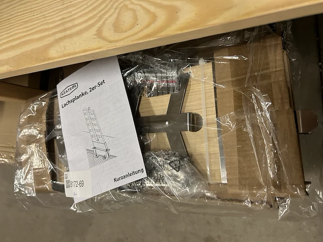 8x barbecue rookplank met rvs klemmen meateor - afbeelding 6 van  8
