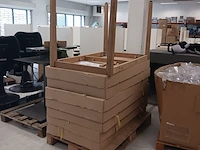 8x buiten tafel onderstel, bruin, nieuw - afbeelding 1 van  5