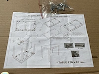 8x buiten tafel onderstel, bruin, nieuw - afbeelding 3 van  5
