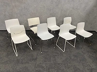 8x conferentiestoel designmix wit - afbeelding 12 van  29
