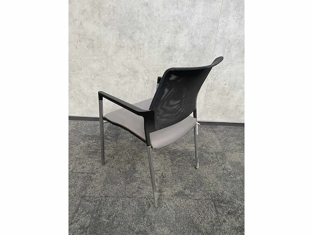 8x conferentiestoel designmix zwart/chroom - afbeelding 4 van  26