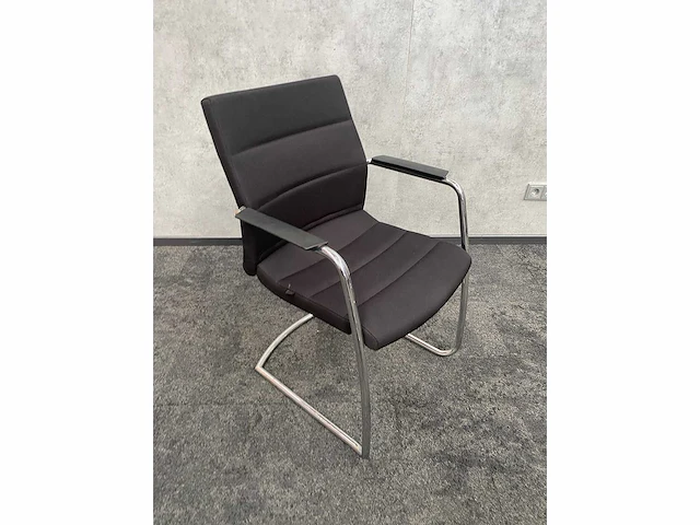 8x conferentiestoel designmix zwart/chroom - afbeelding 6 van  26