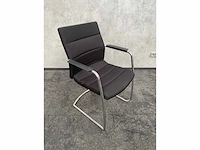 8x conferentiestoel designmix zwart/chroom - afbeelding 6 van  26