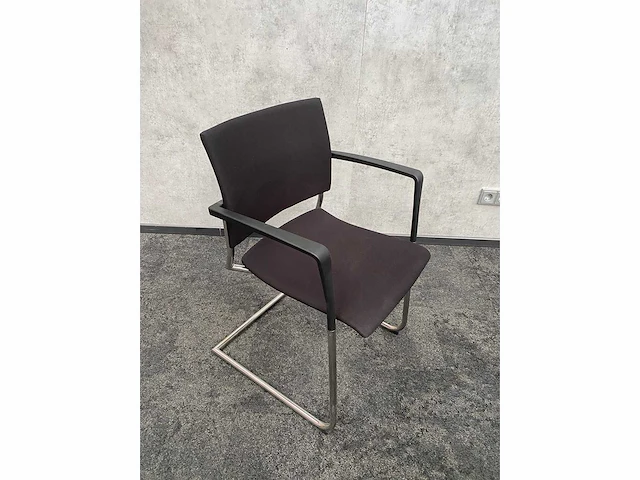 8x conferentiestoel designmix zwart/chroom - afbeelding 13 van  26