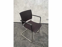 8x conferentiestoel designmix zwart/chroom - afbeelding 13 van  26