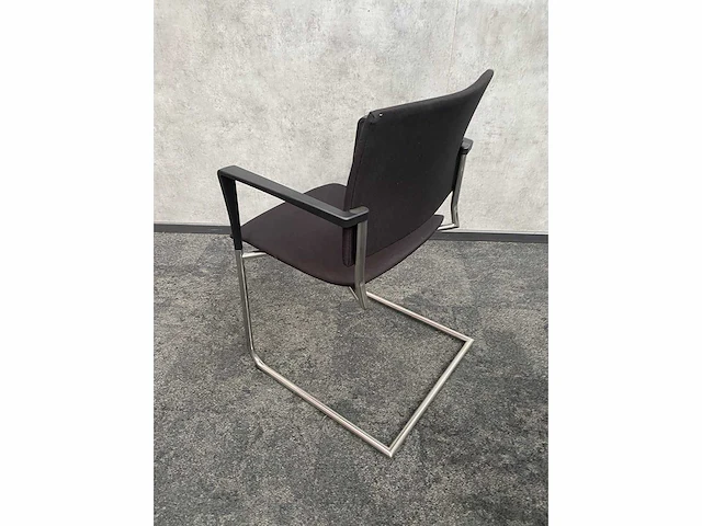 8x conferentiestoel designmix zwart/chroom - afbeelding 14 van  26