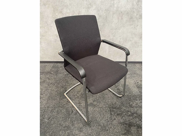 8x conferentiestoel designmix zwart/chroom - afbeelding 16 van  26