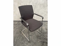 8x conferentiestoel designmix zwart/chroom - afbeelding 16 van  26