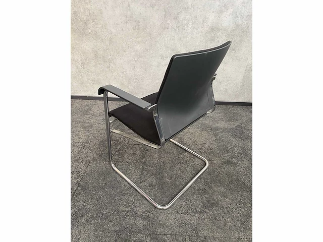 8x conferentiestoel designmix zwart/chroom - afbeelding 21 van  26