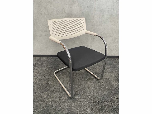 8x conferentiestoel designmix zwart/chroom - afbeelding 25 van  26