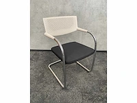 8x conferentiestoel designmix zwart/chroom - afbeelding 25 van  26