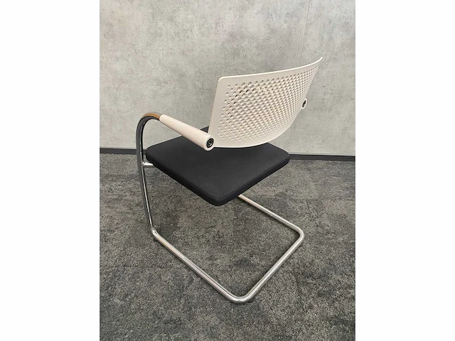 8x conferentiestoel designmix zwart/chroom - afbeelding 26 van  26