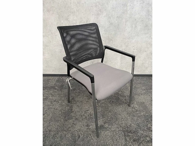 8x conferentiestoel designmix zwart/chroom - afbeelding 11 van  26