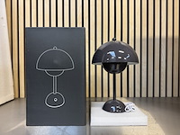 8x design tafellamp verschillende kleuren wit licht, dimbaar en oplaadbaar usb-c, dark grey - afbeelding 2 van  5