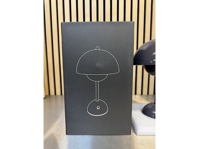 8x design tafellamp verschillende kleuren wit licht, dimbaar en oplaadbaar usb-c, dark grey - afbeelding 5 van  5