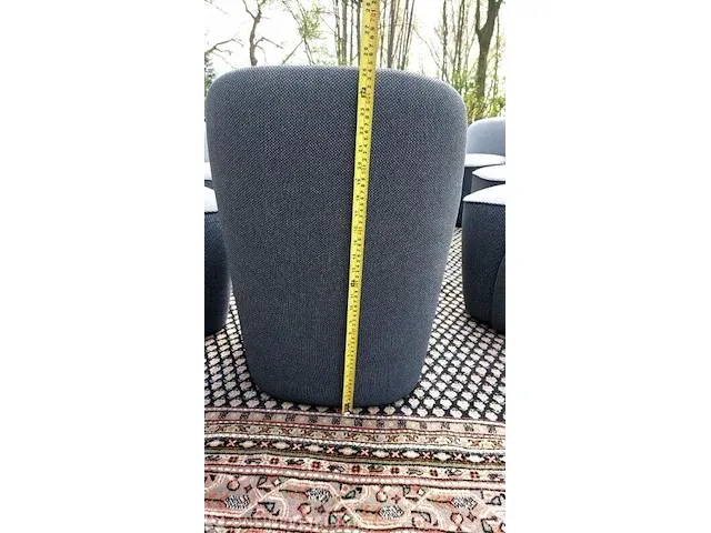 8x designstoel langranja, room pouf, grijs/blauw, bouwjaar 2021 - afbeelding 8 van  9