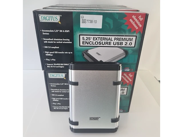 8x digitus externe 5¼ inch behuizing usb digitus, da-70521-1 - afbeelding 1 van  5