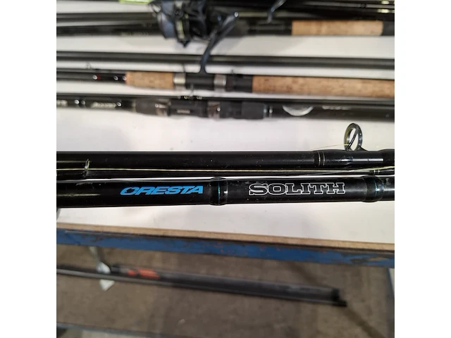 8x diverse vishengels en toebehoren, o.a.shimano, konger - afbeelding 3 van  30