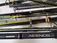 8x diverse vishengels en toebehoren, o.a.shimano, konger - afbeelding 12 van  30
