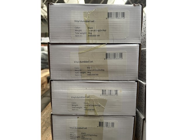 8x dumbbell set 2x 2kg (4kg totaal) active panther - afbeelding 3 van  3