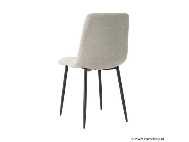 8x eetkamerstoel billy zonder arm - angus lichtgrijs - afbeelding 5 van  5