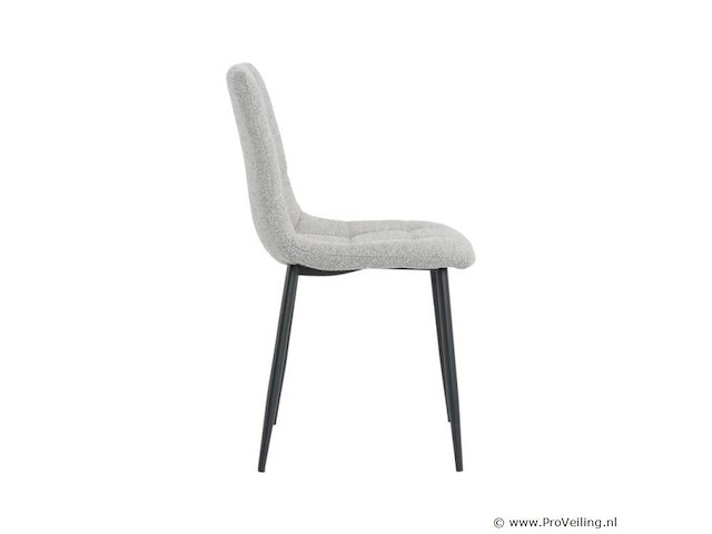8x eetkamerstoel billy zonder arm - boucle alpine 149 grijs - afbeelding 4 van  5