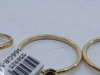 8x gouden ring, 14 karaats - afbeelding 2 van  14