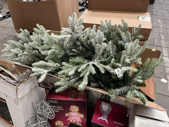 8x kerstartikelen w.o. verlichting en kerstbomen - afbeelding 4 van  7