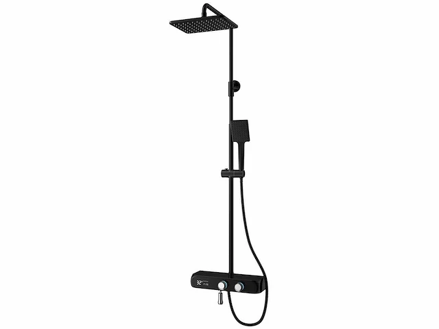 8x mawialux thermostatisch opbouw regendoucheset - digitaal display - afbeelding 5 van  5