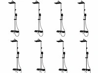 8x mawialux thermostatisch opbouw regendoucheset - digitaal display - afbeelding 1 van  5