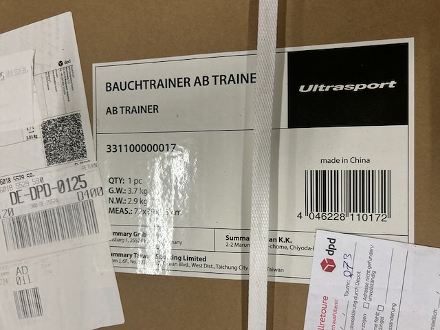 8x opvouwbare ab trainer, buikspiertrainer ultrasport - afbeelding 6 van  6