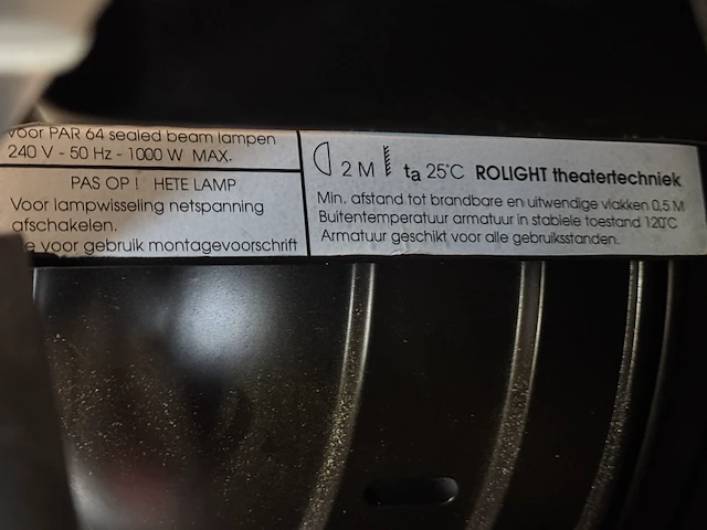 8x par64 beam lamp, statieven met flightcase - afbeelding 2 van  10
