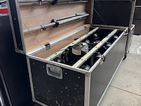 8x par64 beam lamp, statieven met flightcase - afbeelding 1 van  10