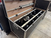 8x par64 beam lamp, statieven met flightcase - afbeelding 5 van  10