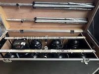 8x par64 beam lamp, statieven met flightcase - afbeelding 6 van  10