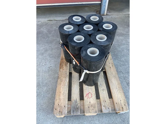 8x plasticfolie, zwart - afbeelding 1 van  5