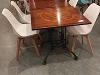 8x restaurant tafel met ca. 24x kuipstoel - afbeelding 5 van  12