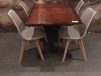 8x restaurant tafel met ca. 24x kuipstoel - afbeelding 7 van  12