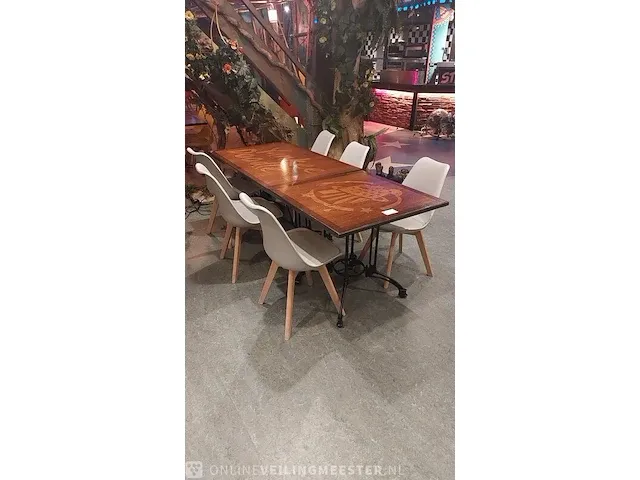 8x restaurant tafel met ca. 24x kuipstoel - afbeelding 9 van  12